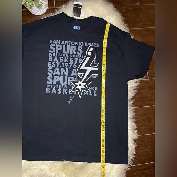 NBA San Antonio Spurs basketball black T shirt sz XL - Picture 6 of 6